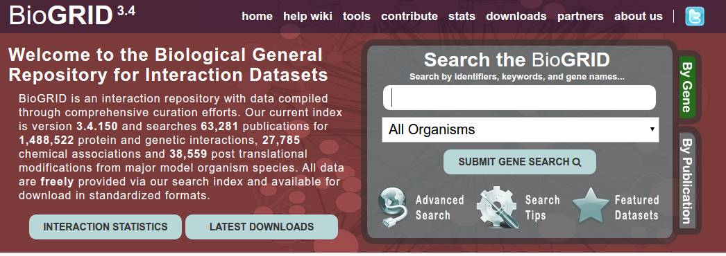 蛋白质互作数据库汇总