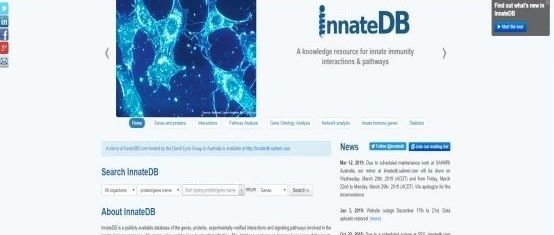InnateDB:不只是一个先天免疫数据库